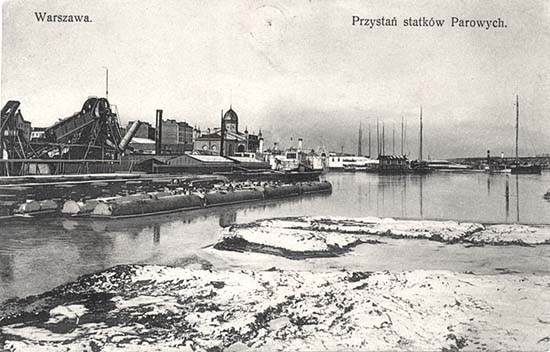 Przysta� statk�w parowych, nak�. K. Wojuty�ski w Warszawie, no 887